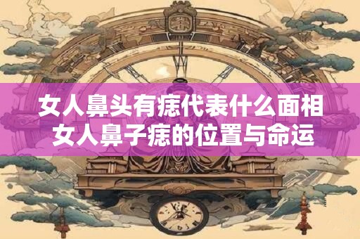 女人鼻头有痣代表什么面相 女人鼻子痣的位置与命运图解