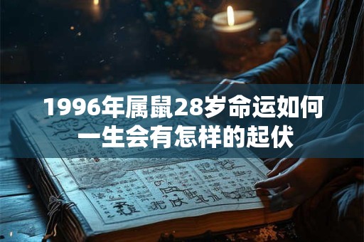 1996年属鼠28岁命运如何 一生会有怎样的起伏
