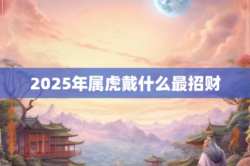 2025年属虎戴什么最招财