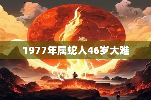 1977年属蛇人46岁大难