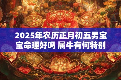 2025年农历正月初五男宝宝命理好吗 属牛有何特别