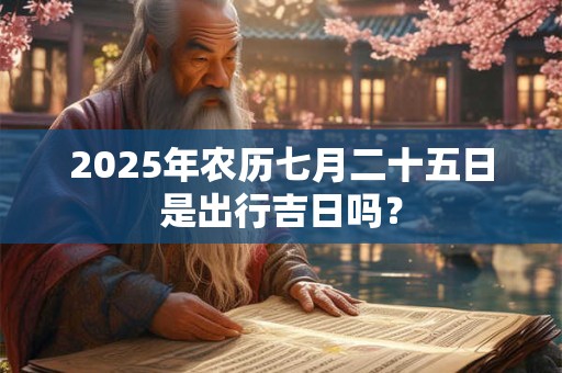 2025年农历七月二十五日是出行吉日吗？