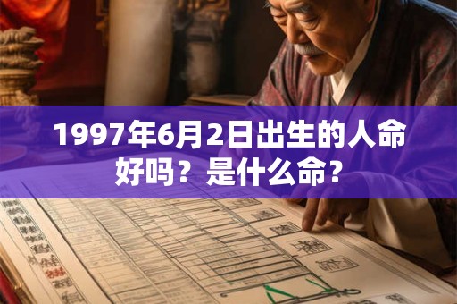 1997年6月2日出生的人命好吗？是什么命？