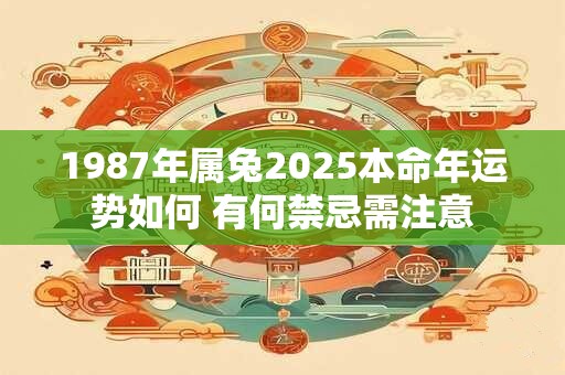 1987年属兔2025本命年运势如何 有何禁忌需注意