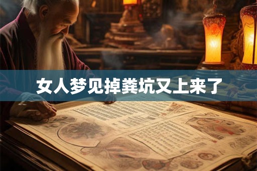 女人梦见掉粪坑又上来了