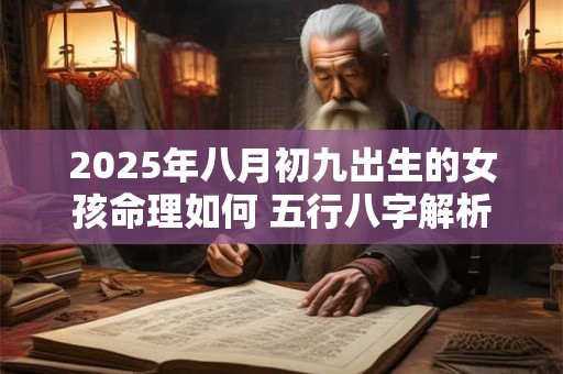 2025年八月初九出生的女孩命理如何 五行八字解析