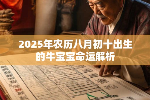 2025年农历八月初十出生的牛宝宝命运解析 2025年农历八月初十出生的牛宝宝命运解析