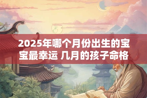 2025年哪个月份出生的宝宝最幸运 几月的孩子命格最好