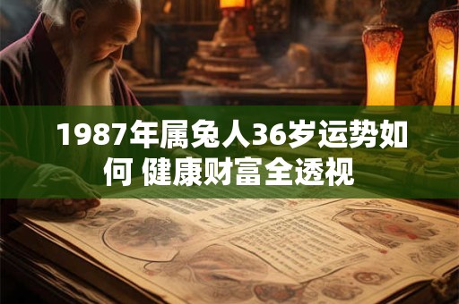 1987年属兔人36岁运势如何 健康财富全透视