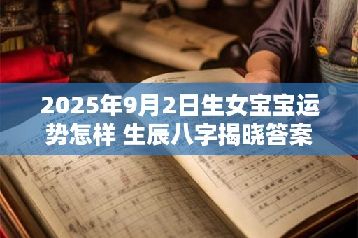 2025年9月2日生女宝宝运势怎样 生辰八字揭晓答案