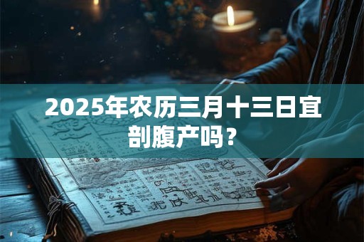 2025年农历三月十三日宜剖腹产吗？