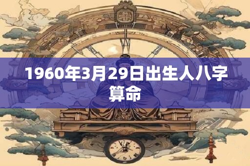 1960年3月29日出生人八字算命
