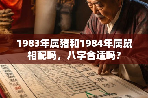 1983年属猪和1984年属鼠相配吗，八字合适吗？