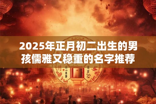 2025年正月初二出生的男孩儒雅又稳重的名字推荐