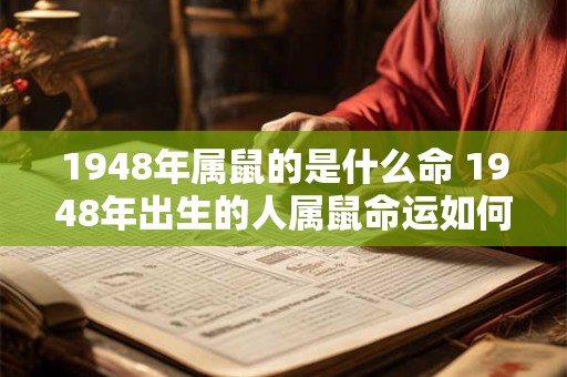 1948年属鼠的是什么命 1948年出生的人属鼠命运如何 1948年属鼠的是什么命 1948年出生的人属鼠命运如何