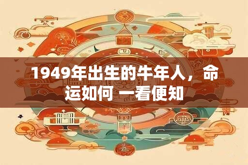 1949年出生的牛年人，命运如何 一看便知