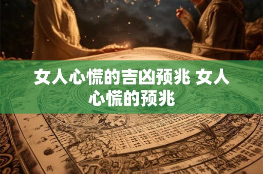 女人心慌的吉凶预兆 女人心慌的预兆