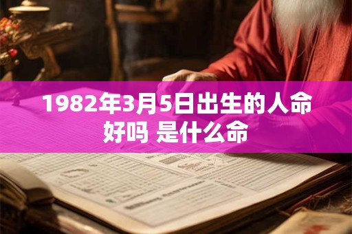 1982年3月5日出生的人命好吗 是什么命