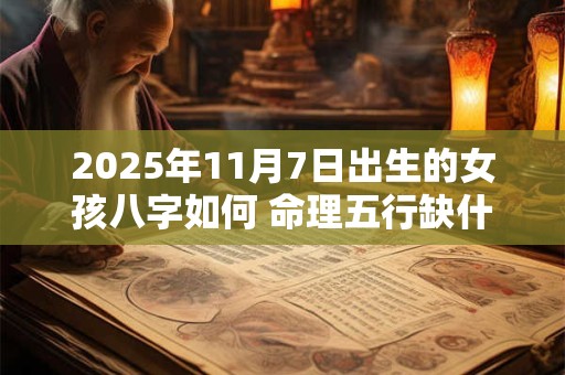 2025年11月7日出生的女孩八字如何 命理五行缺什么