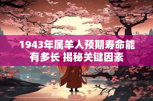 1943年属羊人预期寿命能有多长 揭秘关键因素