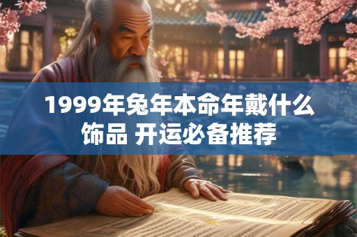 1999年兔年本命年戴什么饰品 开运必备推荐