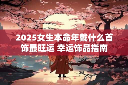 2025女生本命年戴什么首饰最旺运 幸运饰品指南