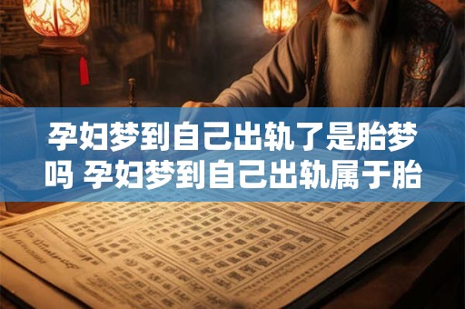 孕妇梦到自己出轨了是胎梦吗 孕妇梦到自己出轨属于胎梦吗