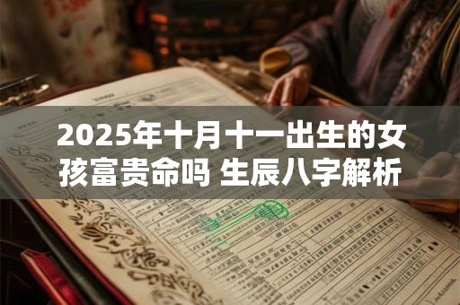 2026年十月十一出生的女孩富贵命吗 生辰八字解析靠谱吗