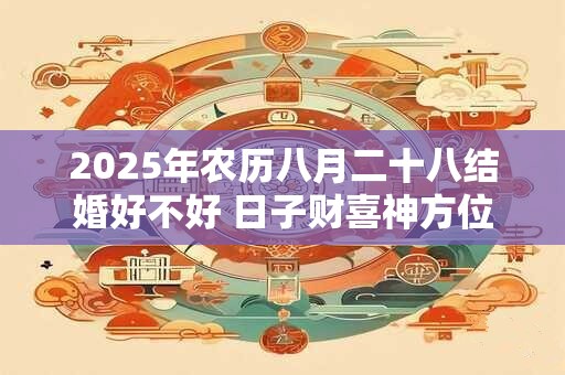 2025年农历八月二十八结婚好不好 日子财喜神方位