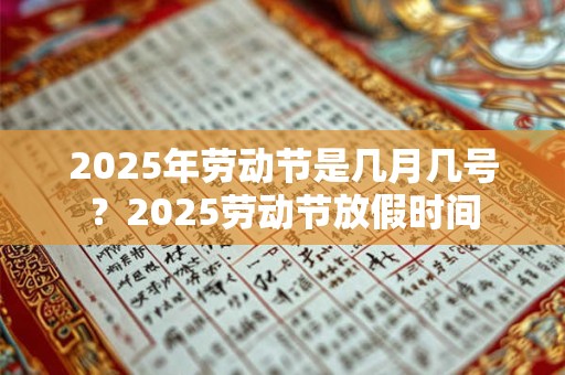 2026年劳动节是几月几号？2026劳动节放假时间