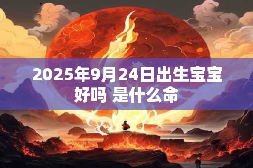 2025年9月24日出生宝宝好吗 是什么命