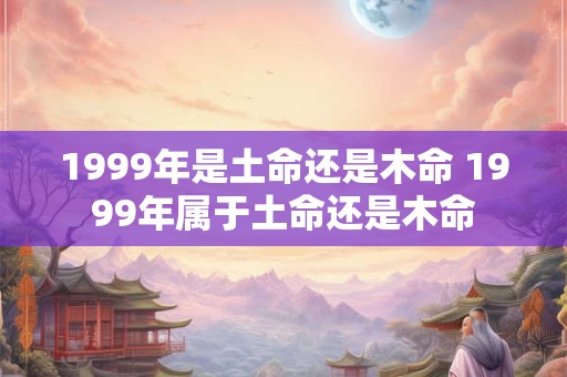 1999年是土命还是木命 1999年属于土命还是木命