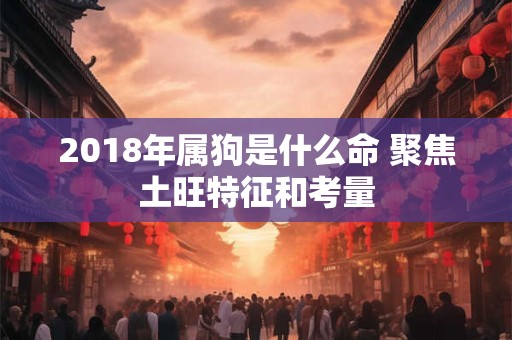 2018年属狗是什么命 聚焦土旺特征和考量