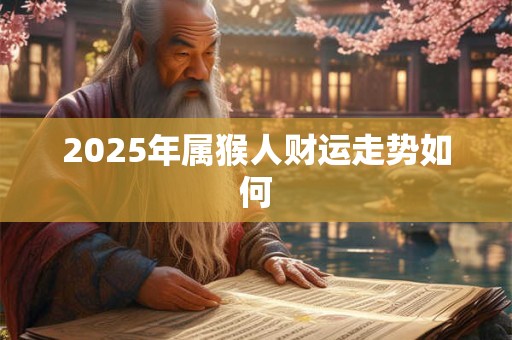 2025年属猴人财运走势如何