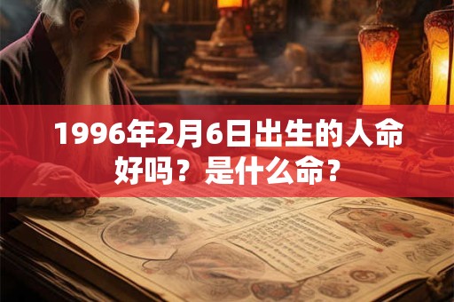 1996年2月6日出生的人命好吗？是什么命？
