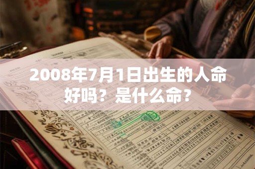 2008年7月1日出生的人命好吗？是什么命？