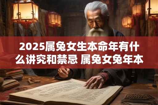 2025属兔女生本命年有什么讲究和禁忌 属兔女兔年本命年需要注意什么
