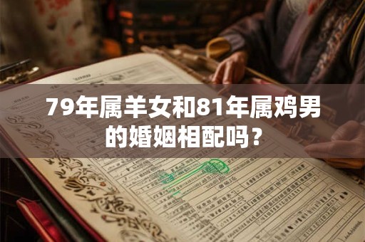 79年属羊女和81年属鸡男的婚姻相配吗？