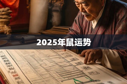 2025年鼠运势