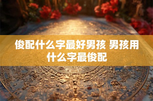 俊配什么字最好男孩 男孩用什么字最俊配