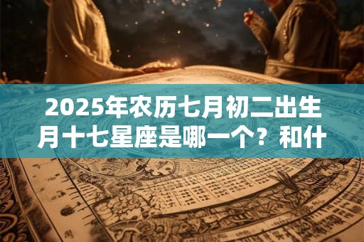2025年农历七月初二出生月十七星座是哪一个？和什么星座最合？