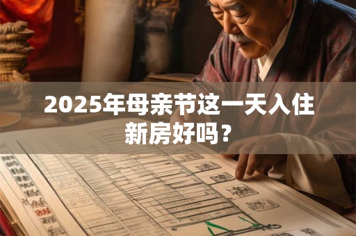 2025年母亲节这一天入住新房好吗？