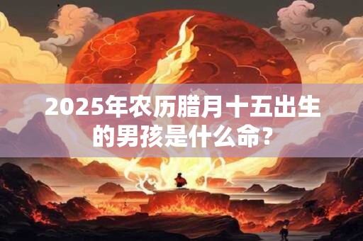 2025年农历腊月十五出生的男孩是什么命？