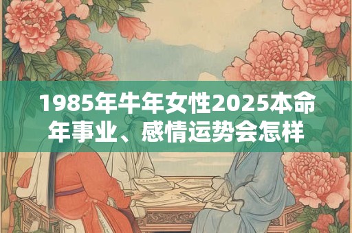 1985年牛年女性2025本命年事业、感情运势会怎样