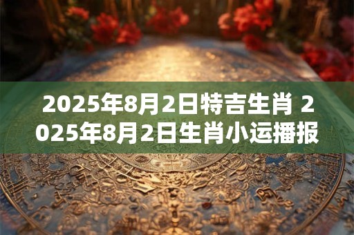 2025年8月2日特吉生肖 2025年8月2日生肖小运播报