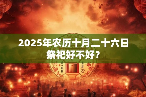 2025年农历十月二十六日祭祀好不好？