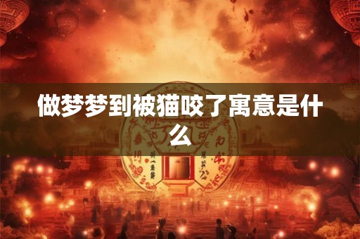 做梦梦到被猫咬了寓意是什么 做梦梦到被猫咬了寓意是什么