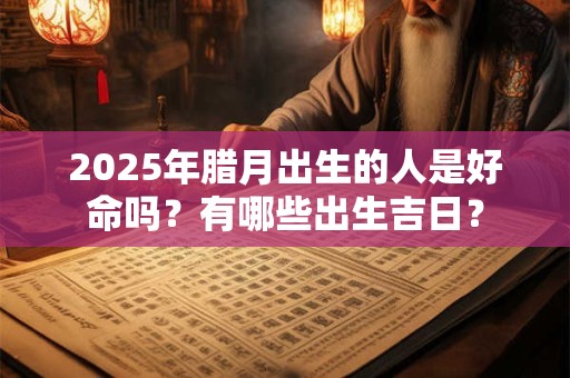 2025年腊月出生的人是好命吗？有哪些出生吉日？