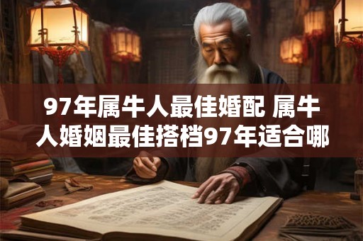97年属牛人最佳婚配 属牛人婚姻最佳搭档97年适合哪些星座