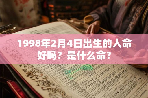 1998年2月4日出生的人命好吗？是什么命？